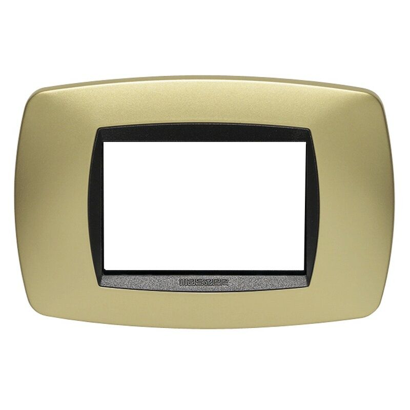 foto del prodotto modo placca 3 moduli oro opaco 39tc243 master