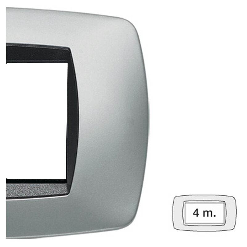 foto del prodotto modo placca 4 moduli colore titanio 39tc254 master