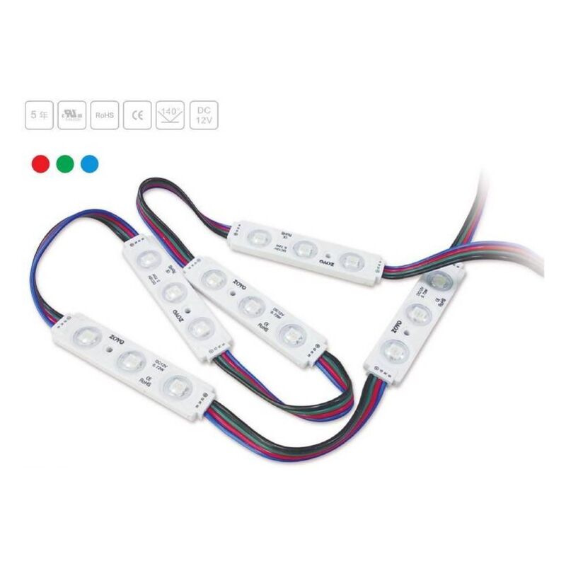 foto del prodotto moduli led rgb per segnaletica 0,72w 12v dc ip65