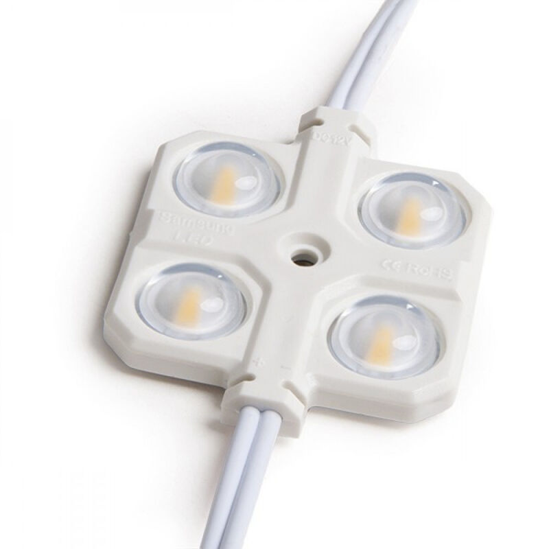 foto del prodotto modulo 2w 141lm 2700 k 4 led pro 5630 iniettato ip67 ottico 50.000h ra bl 5630w04 lens r ww 