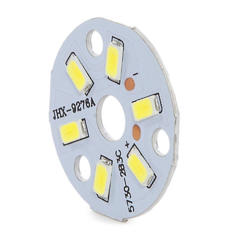 foto del prodotto modulo 3w 300lm 6000 k 6 leds 32mm 50.000h ch pcba3w cw 