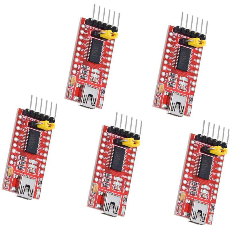 foto del prodotto modulo adattatore seriale ft232rl ftdi usb 3.3v 5.5v a ttl 5 pezzi
