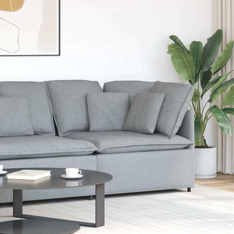 foto del prodotto modulo angolare divano modulare con cuscini grigio chiaro 100cm vidaxl