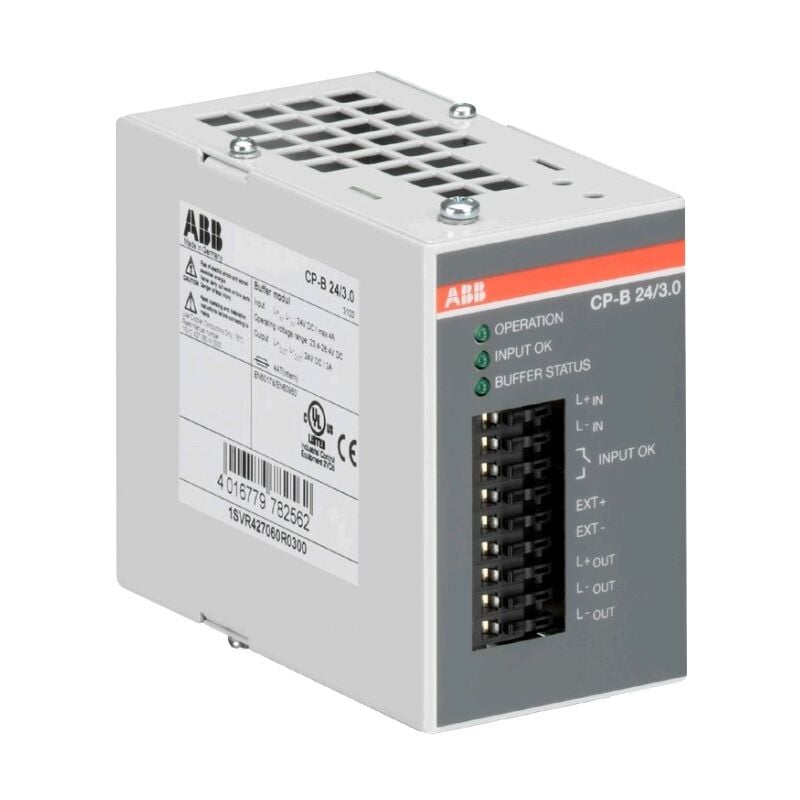 foto del prodotto modulo buffer per supportare il sistema di alimentazione 24vdc abb cpb243