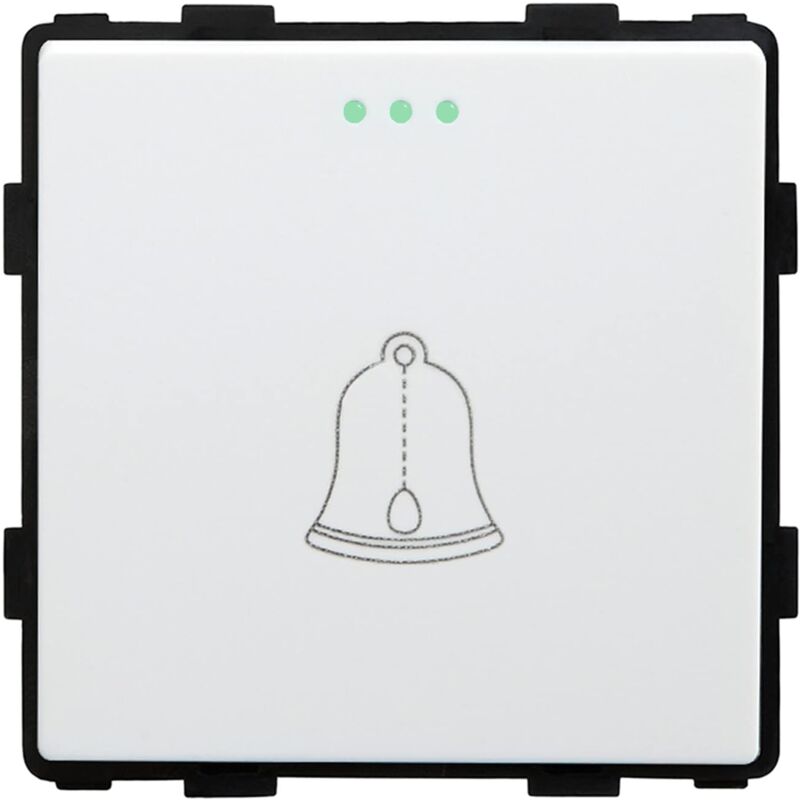 foto del prodotto modulo campanello meccanico bianco