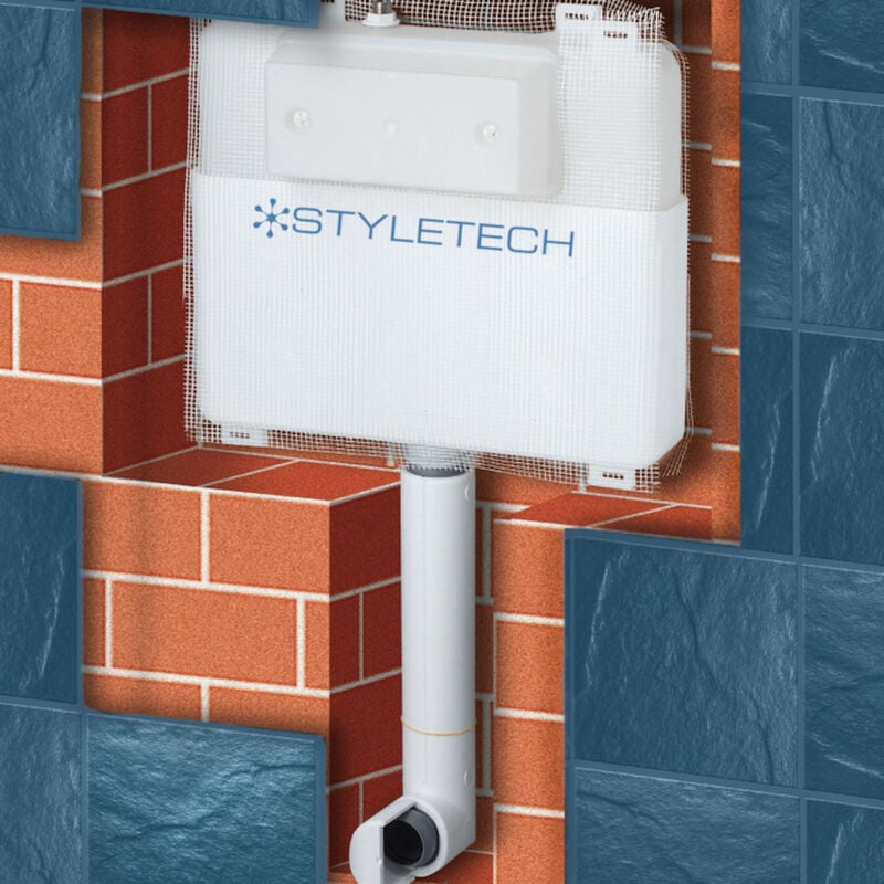 foto del prodotto modulo cassetta da incasso per wc a pavimento technika da 7 lt codice prod n1060f - negrari