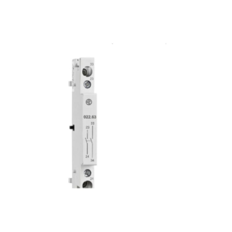 foto del prodotto modulo contatti ausiliari 2no per contattori serie 22.44 e 22.64 finder 02263