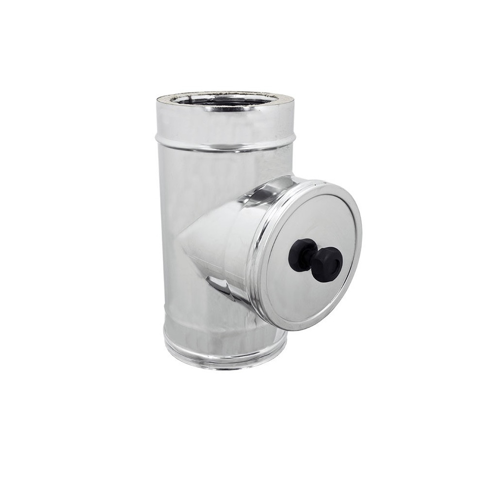 foto del prodotto modulo di ispezione inox t 90 doppia parete di 130 de 180 mm