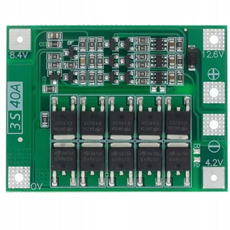 foto del prodotto modulo di ricarica agli ioni di litio 3s 40a 12,6v