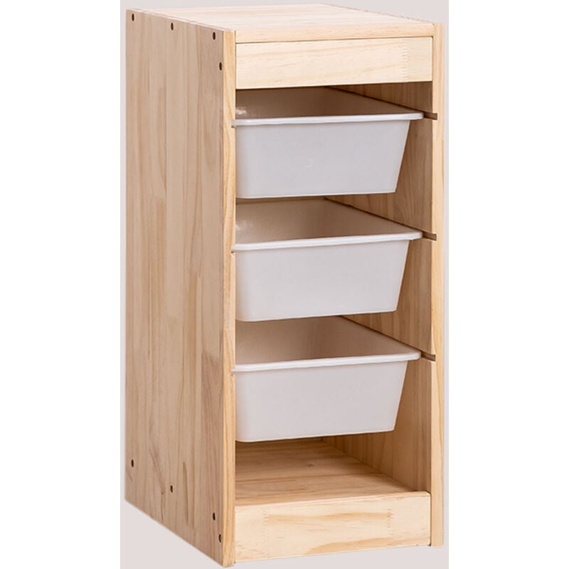 foto del prodotto modulo di stoccaggio in legno di pino nopik kids sklum