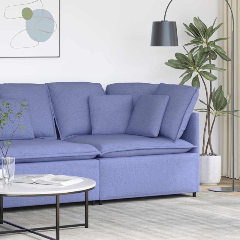 foto del prodotto modulo divano angolare modulare con cuscini blu jeans 100 cm vidaxl