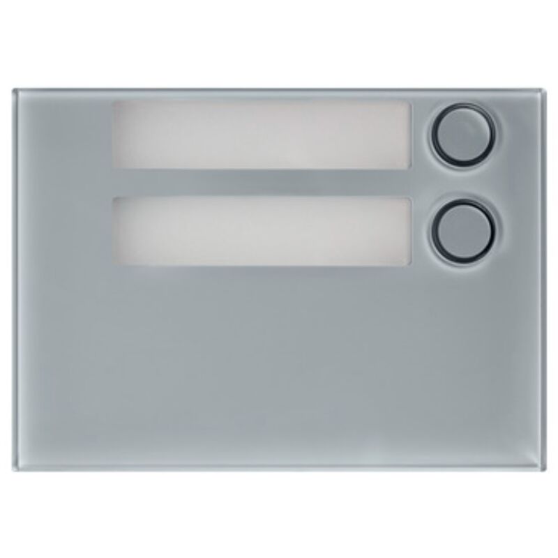 foto del prodotto modulo frontale con 2 pulsanti di chiamata alpha grigio urmet 1168 12g