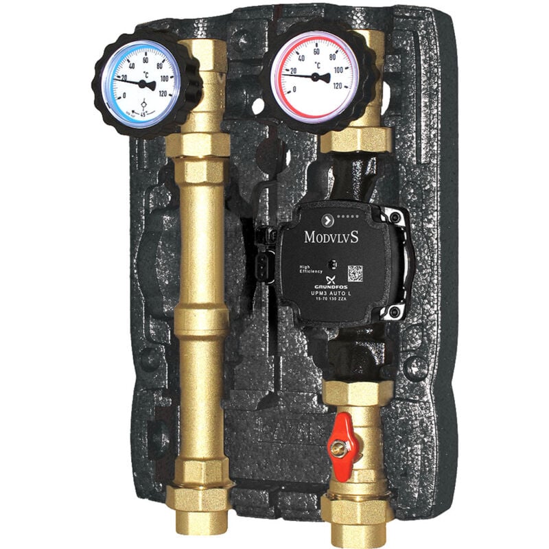 foto del prodotto modulo idraulico a due vie diretto con attacco da 1 f, pompa upm3 hybrid 25 70 senza by pass
