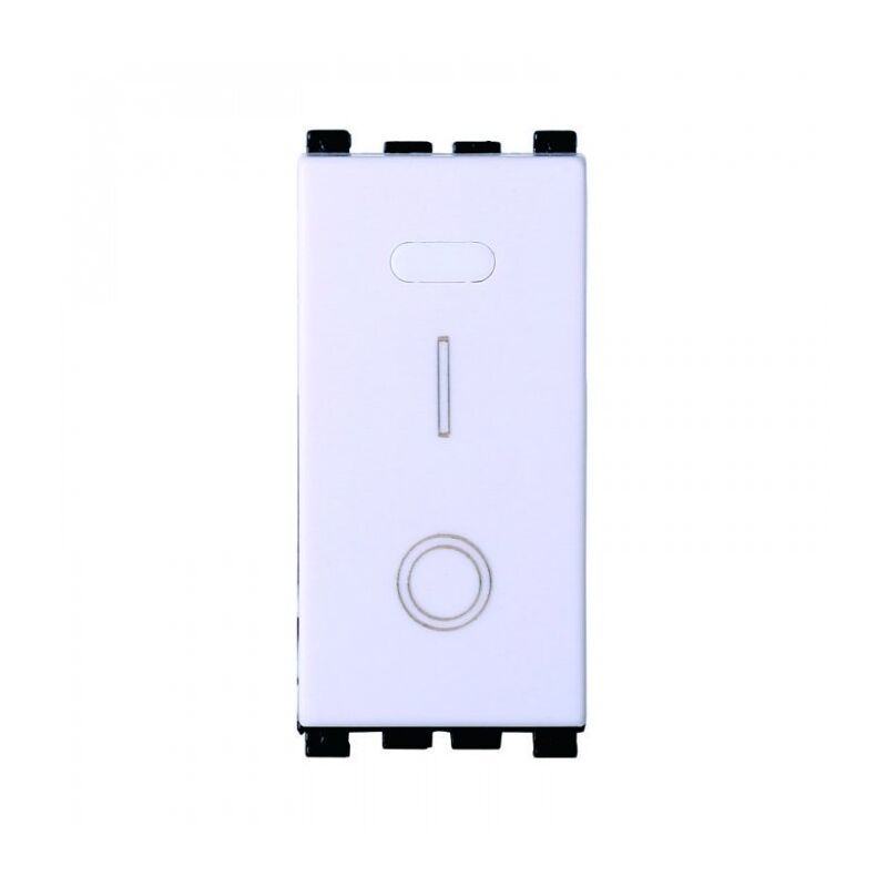 foto del prodotto modulo interruttore a 2 posizioni, serie venus, marcatura 0 i, bianco, 16a, compatibile con serie vimar ark ettroit va0402b