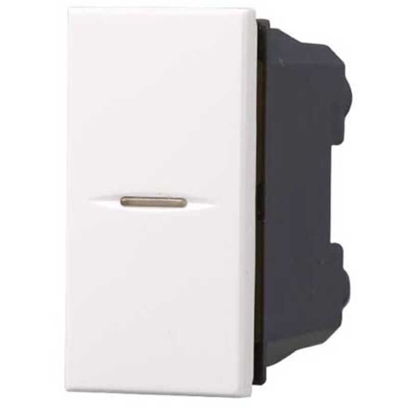 foto del prodotto modulo interruttore assiale unipolare 1p 10a 250v bianco compatibile bticino serie axolute ettroit