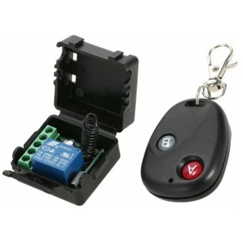 foto del prodotto modulo interruttore di controllo remoto wireless a 1 canale 433 mhz dc 12 v e telecomando rf 1 pz.