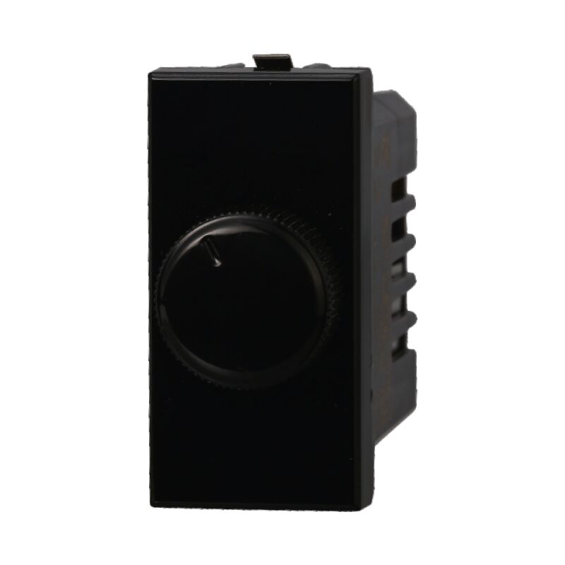 foto del prodotto modulo interruttore dimmer 1p 230v 100w 1000w nero compatibile bticino serie axolute ettroit
