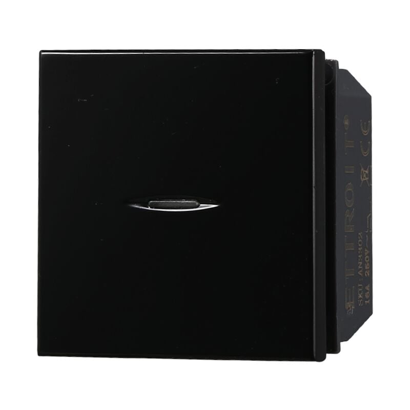 immagine 0 del prodotto modulo interruttore, serie moon, nero, compatibile con serie bticino axolute ettroit an3202
