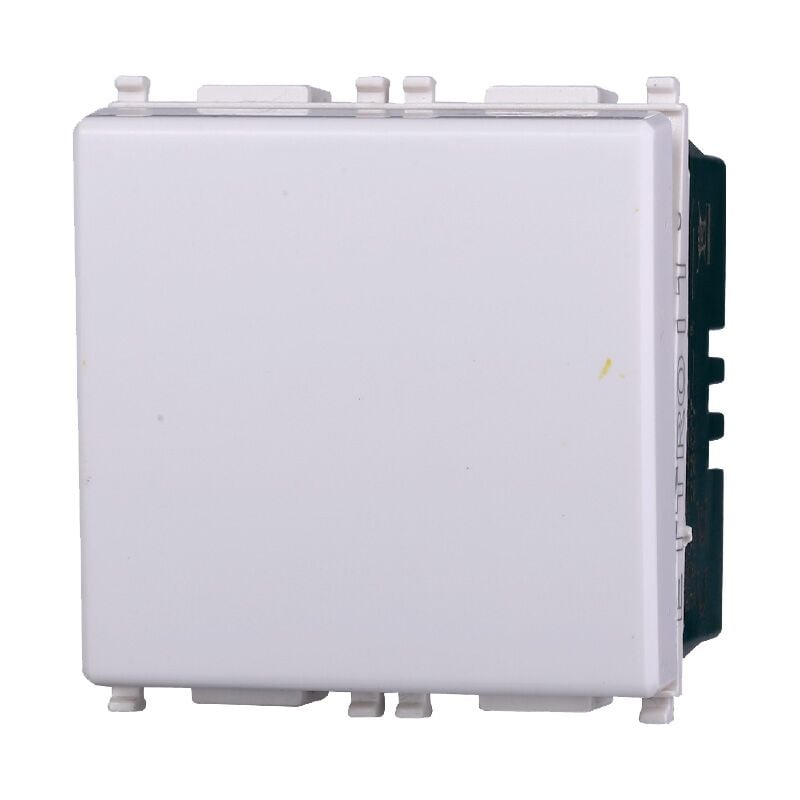 foto del prodotto modulo interruttore unipolare, serie starlight, bianco, compatibile con serie vimar plana ettroit ev3202