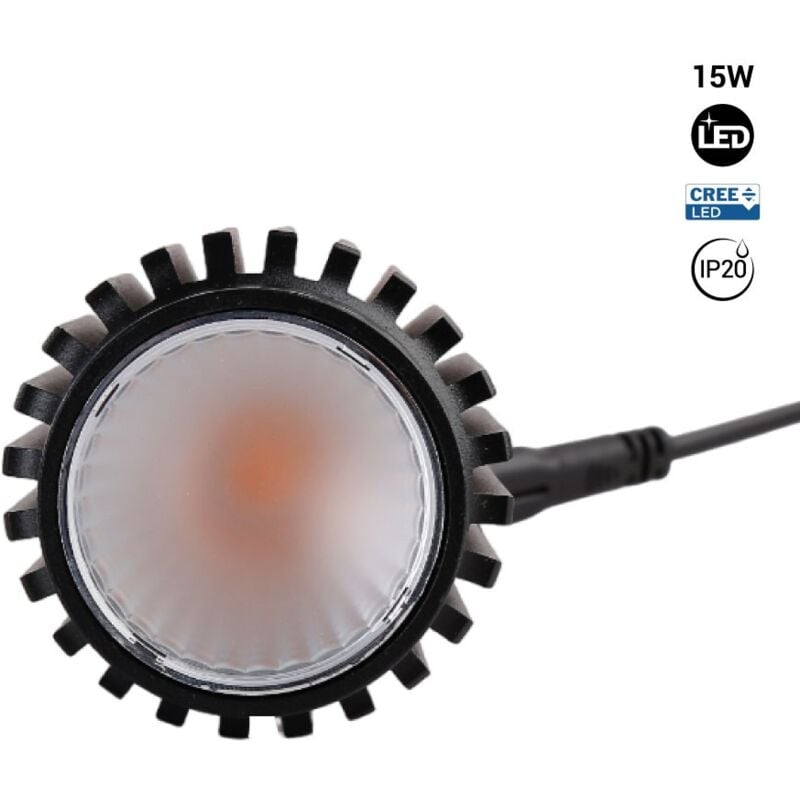 foto del prodotto modulo led 15w per anello downlight mr16 gu10 - 45 - cri 90
