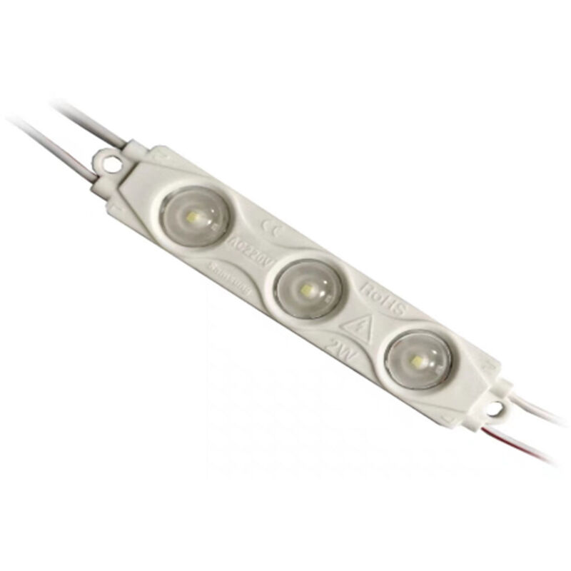 foto del prodotto modulo led 20 pezzi 40w ip65 220v ac per insegne pubblicitarie 2.5m 3000k bianco caldo