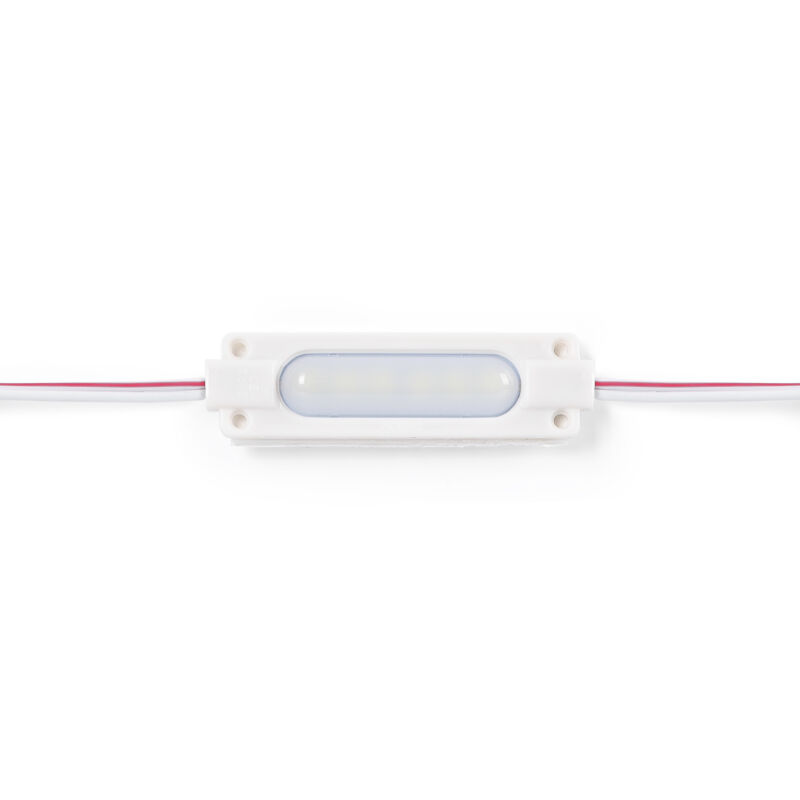 foto del prodotto modulo led monocolore per insegne luminose - 1,5w - 12v dc - ip65 - bianco caldo