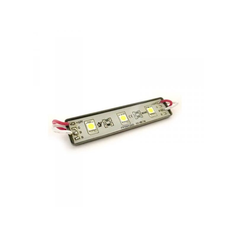 foto del prodotto modulo mattone led 3 smd 5050 bianco ghiaccio 12v impermeabile ip67