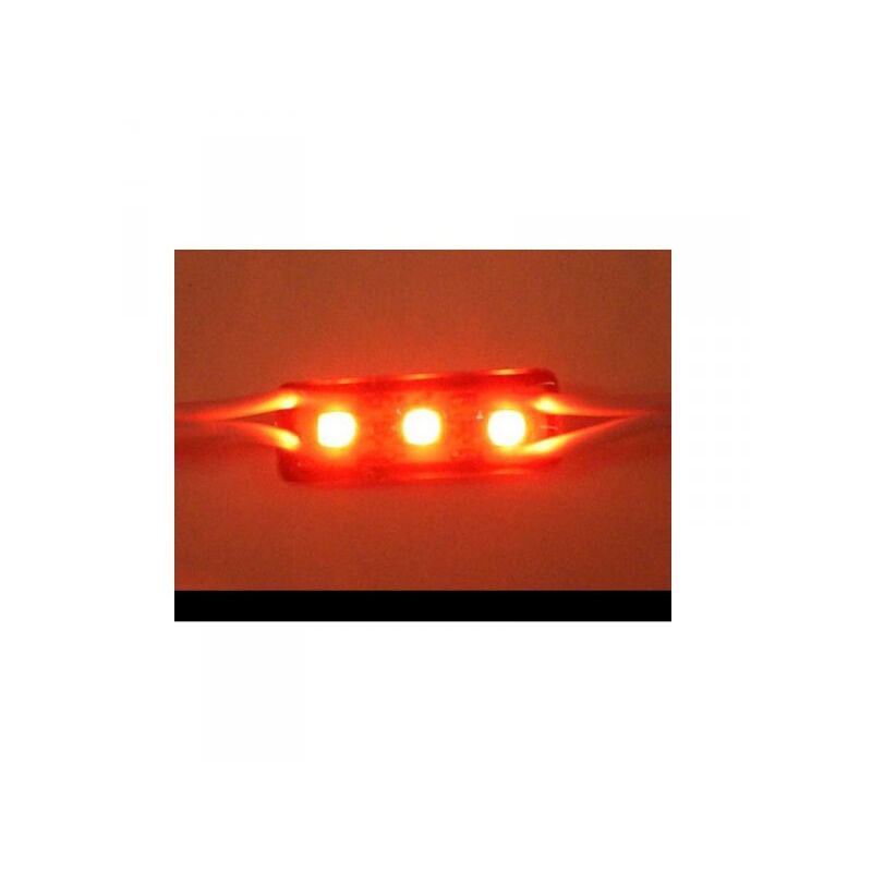 foto del prodotto modulo mattone led 3 smd rosso per personalizzare insegna a led