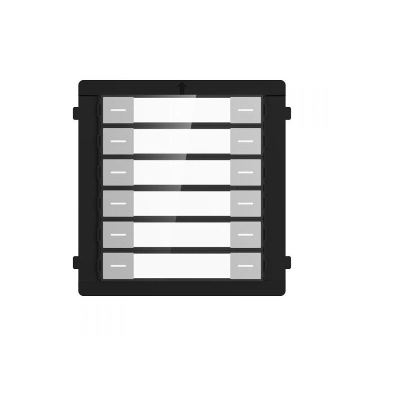 foto del prodotto modulo nametag per videocitofono hikvision 12 pulsanti