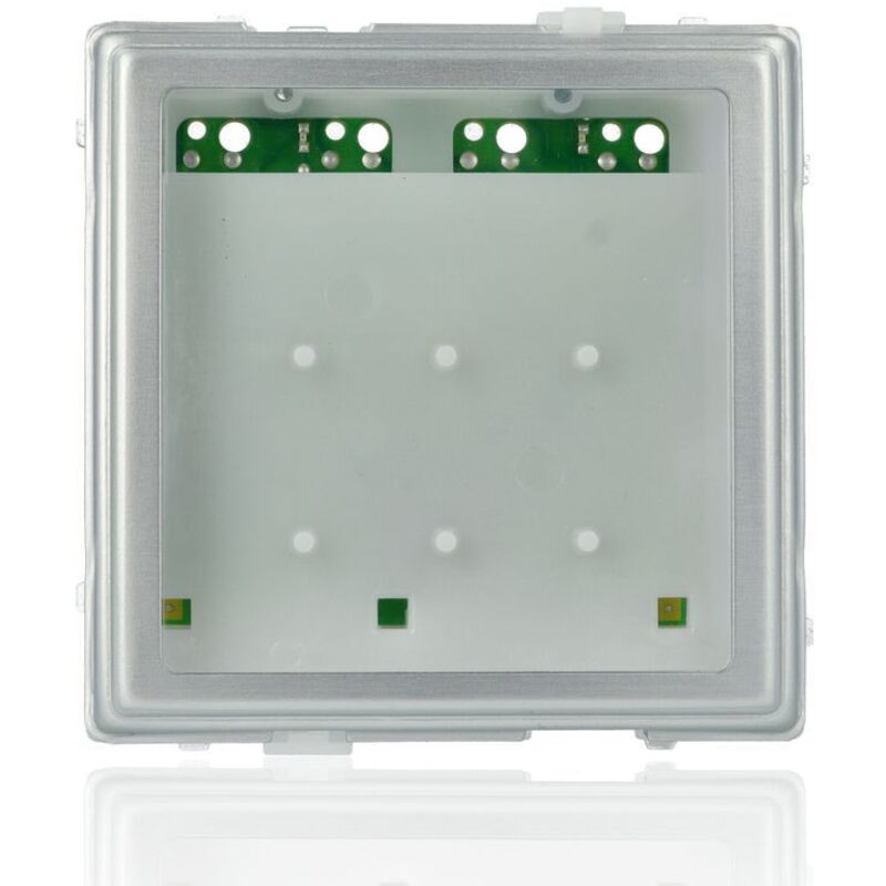 foto del prodotto modulo numero civico sinthesi s2 in alluminio anodizzato con illuminazione cartellino e porta numero - urmet