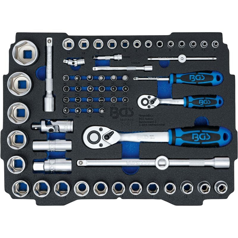 foto del prodotto modulo per boxsys1 2 serie di bussole 6,3 mm 1 4 12,5 mm 1 2 systainer 65 pz.