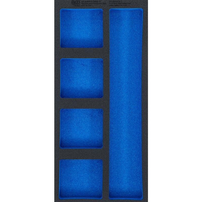 foto del prodotto modulo per carrelli portautensili 1 3, vuoto 5 vani 408 x 189 x 32 mm