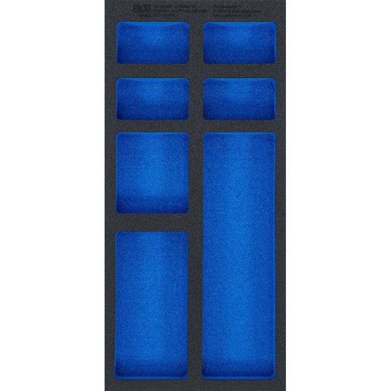 foto del prodotto modulo per carrelli portautensili 1 3, vuoto 7 vani 408 x 189 x 32 mm