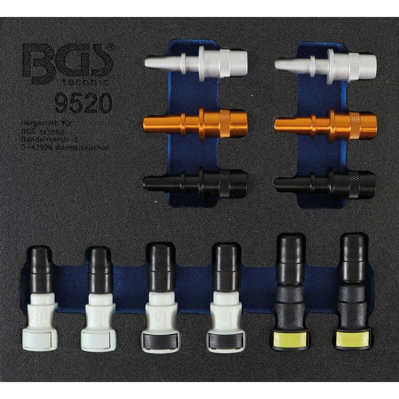 foto del prodotto modulo per carrelli portautensili 1 6 assortimento tappi di chiusura per tubi carburante 12 pz.