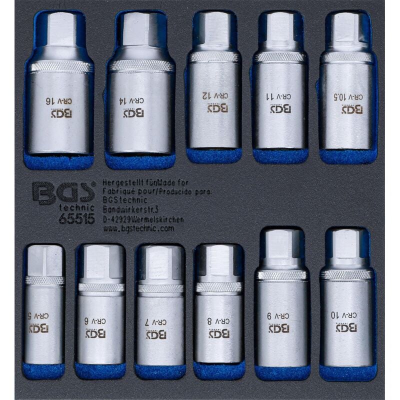 foto del prodotto modulo per carrelli portautensili 1 6 serie di estrattore per perni distanziatori 5 - 16 mm 11 pz.