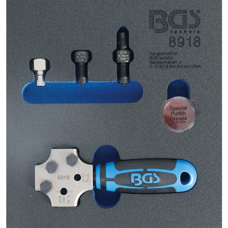 foto del prodotto modulo per carrelli portautensili 1 6 svasatore sae e din 4,75 mm 3 16 
