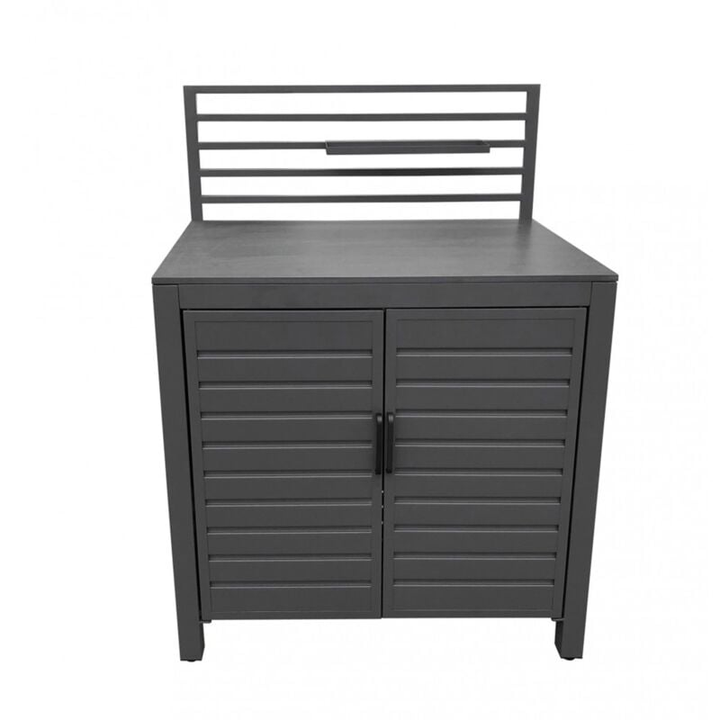 foto del prodotto modulo piano cucina da esterno trinidad struttura in alluminio con ante 90 cm