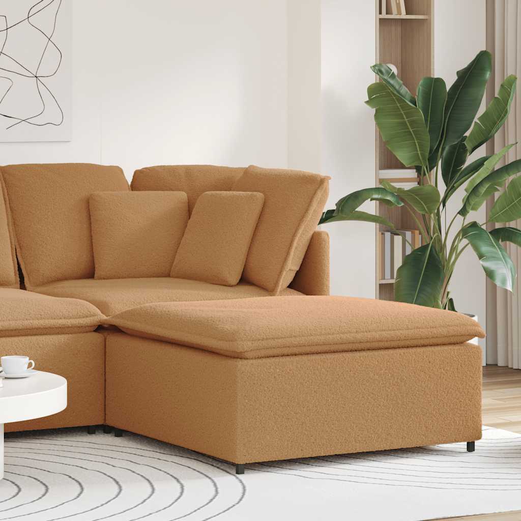 foto del prodotto modulo poggiapiedi divano modulare beige 100x100x48 cm