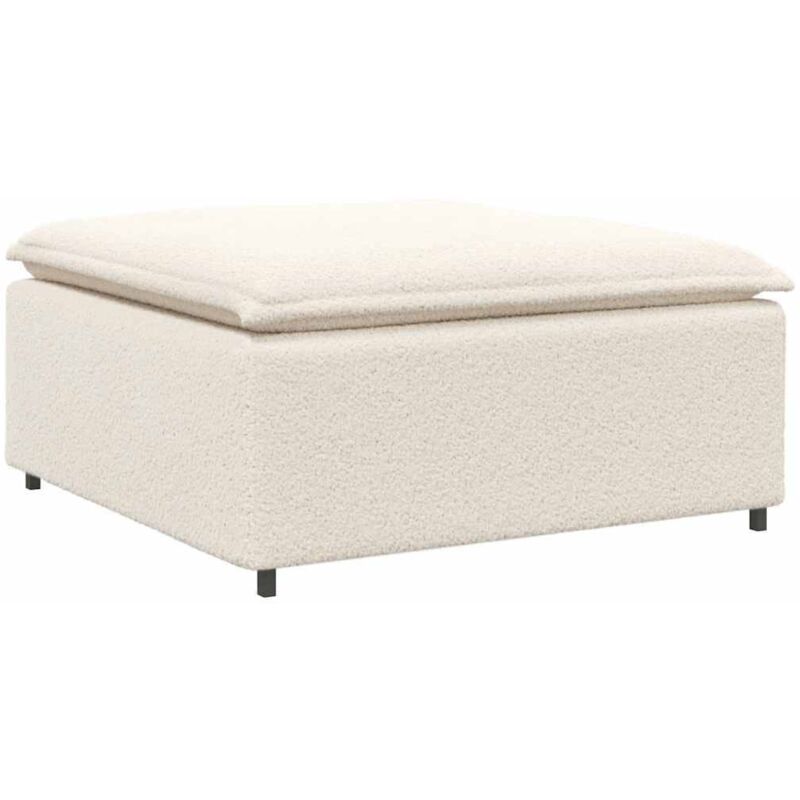 foto del prodotto modulo poggiapiedi divano modulare crema 100x100x48 cm vidaxl