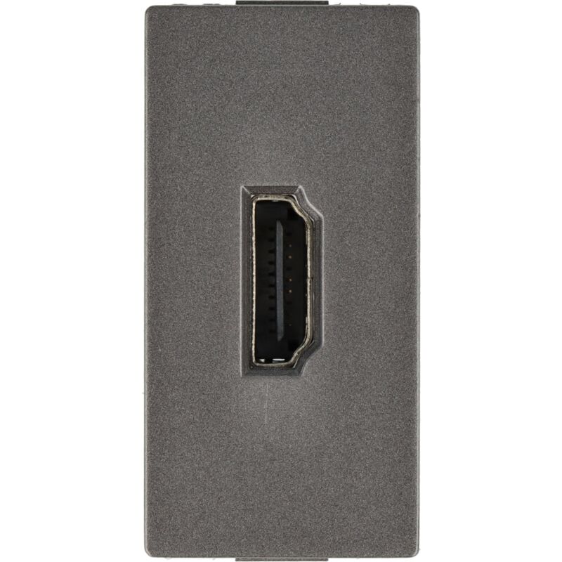 foto del prodotto modulo presa hdmi dc smart home grigio