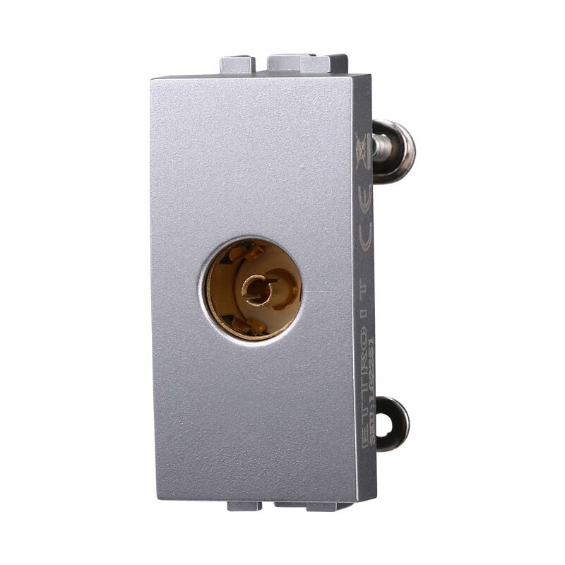 foto del prodotto modulo presa per antenna tv 9,5 mm, serie space, grigio, compatibile con serie bticino living ettroit lg2251