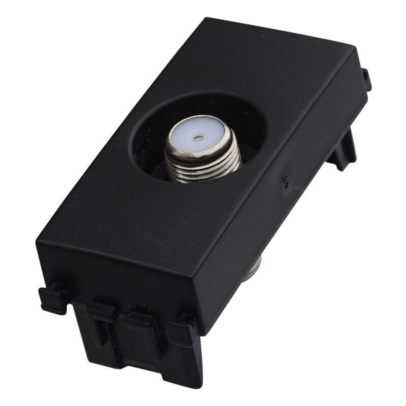 foto del prodotto modulo presa satellitare f, serie venus, nero, compatibile con serie vimar ark ettroit va2252