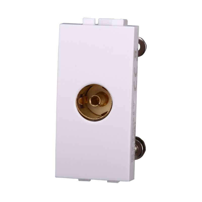 foto del prodotto modulo presa tv 1p bianco connettore femmina compatibile bticino serie living ettroit