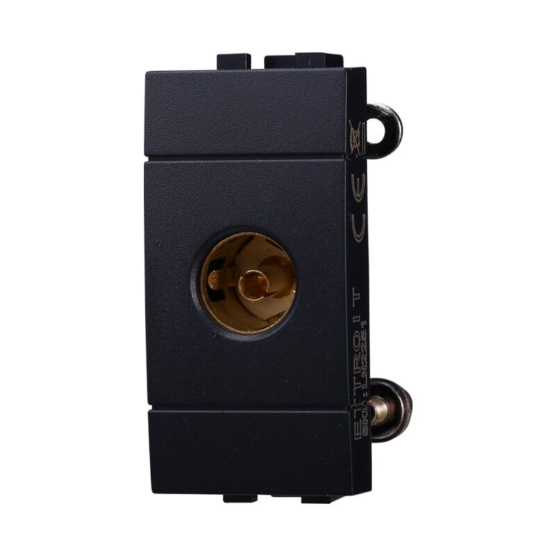 foto del prodotto modulo presa tv 1p nero connettore femmina compatibile bticino serie living ettroit