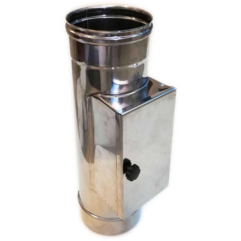 foto del prodotto modulo raccolta incombusti da 130mm in acciaio inox 5 decimi aisi 304