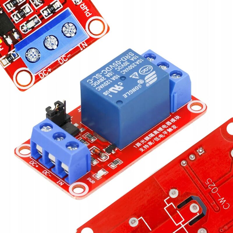 foto del prodotto modulo rel arduino rosfix 1 canale 5v h l 10a