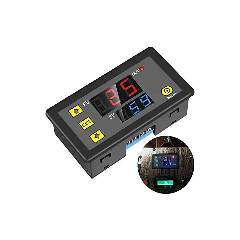 foto del prodotto modulo rel digitale programmabile dc 12v 20a interruttore di ritardo