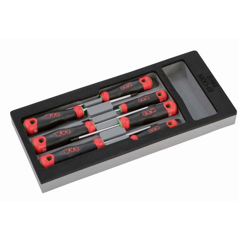 foto del prodotto modulo schiuma 1 3 di 7 cacciaviti sam torx bi-materiale - txj7mm