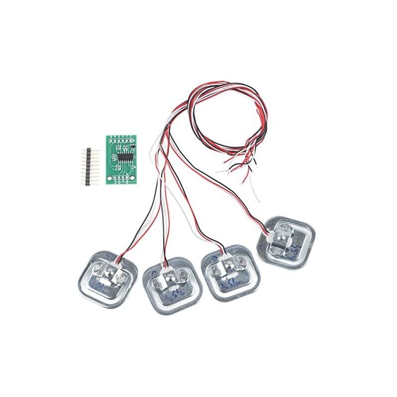 foto del prodotto modulo sensore di pressione arduino hx711, estensimetro di carico 50 kg 100 kg 200 kg, kit di sensori di peso da 4 pezzi, compatibile con arduino fai