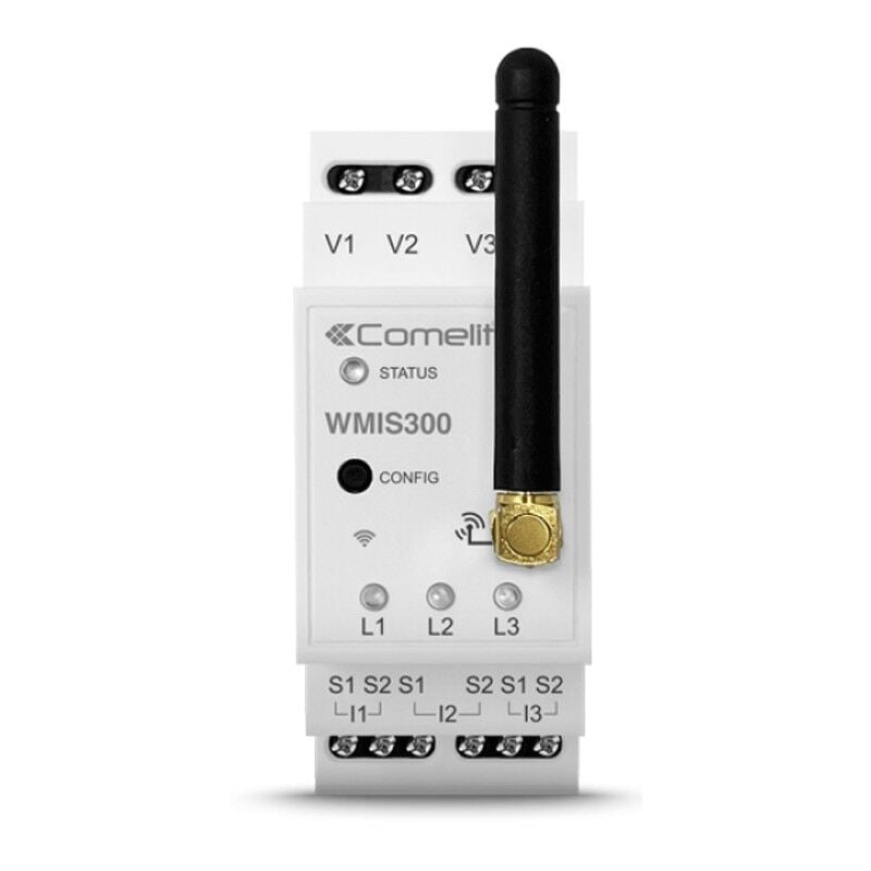 foto del prodotto modulo smart home wi fi comelit per gestione consumi mono trifase wmis300